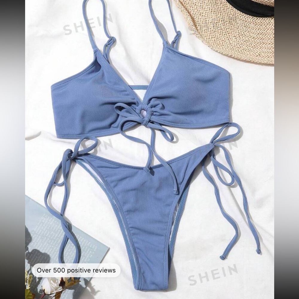 Dusty Blue bikini set - Picture 2 of 3